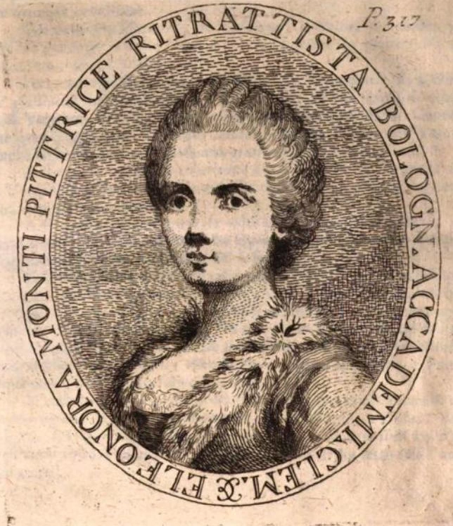 Vite de pittori Bolognesi non descritte nella Felsina pittrice - Ritratto di Eleonora Monti, pittrice, ritrattista, accademica dell'Accademia Clementina